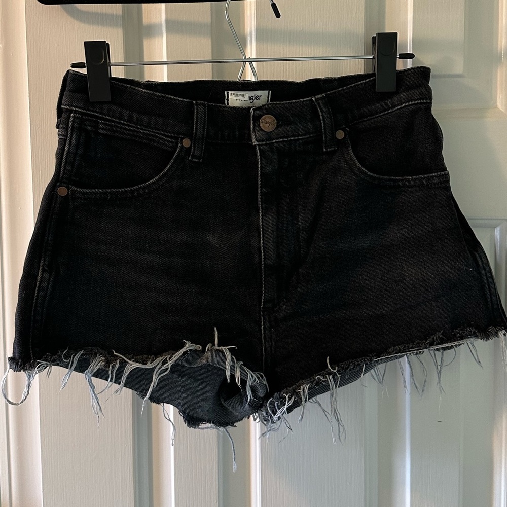 Wrangler black jean shorts